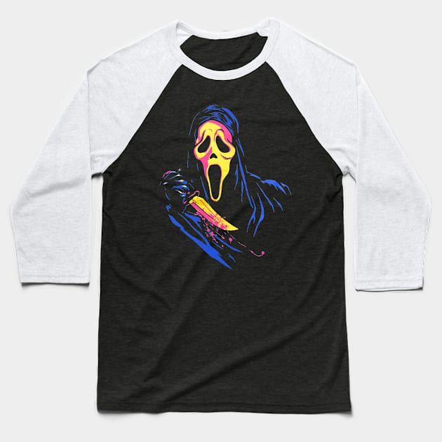 the scream full color Baseball T-Shirt by SalenyGraphicc